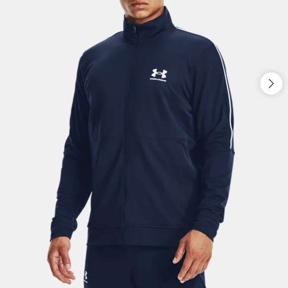 Under Armour Other - Mens Under Armour Pique Navy Track Jacket, NWT, Size Small